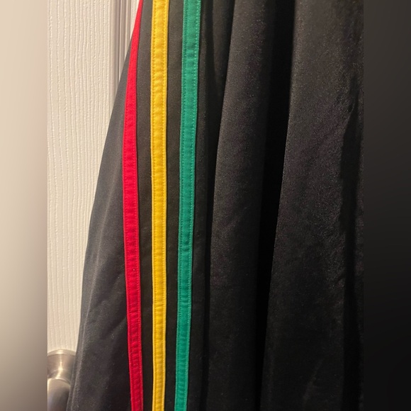 Adidas Men’s 2XL Firebird Rasta track jacket black three striped zip 2011 - Picture 10 of 10